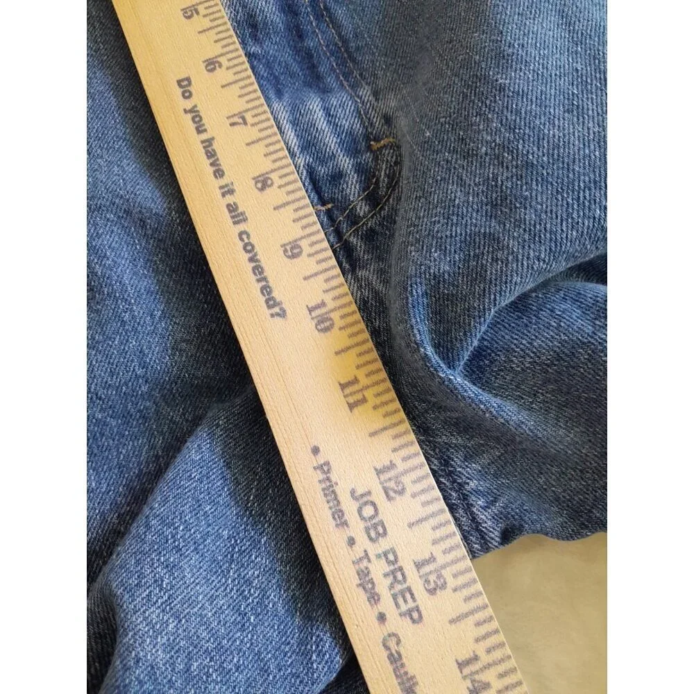 Vtg Y2K Dickies Cargo Carpenter Denim Jort Shorts Size 38